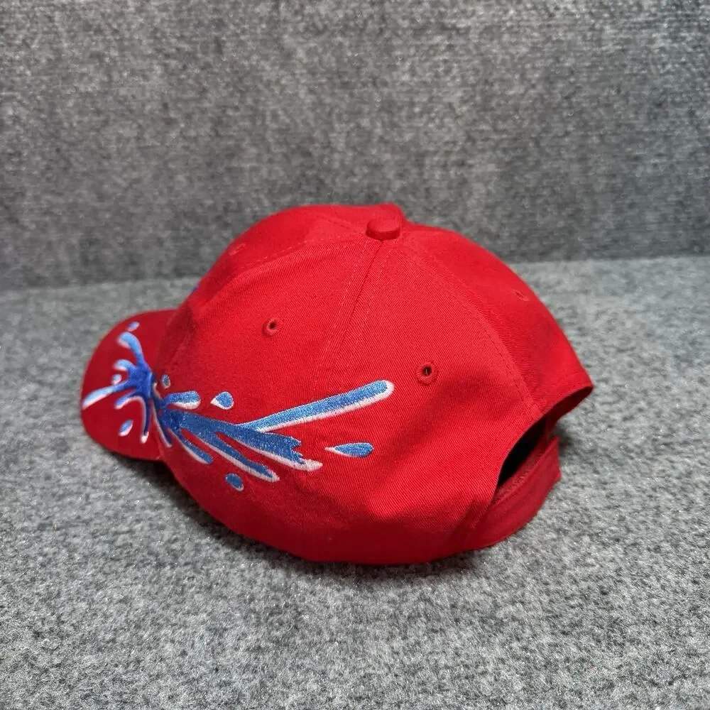 Delta Sport Boats & Yacht Club Red StrapBack Baseball Cap Lot Of 2 Hats OSFA Vtg